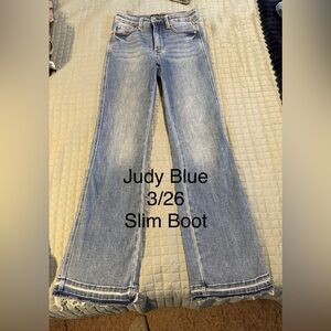 Judy Blue Women's Slim Boot Jeans - Light Blue